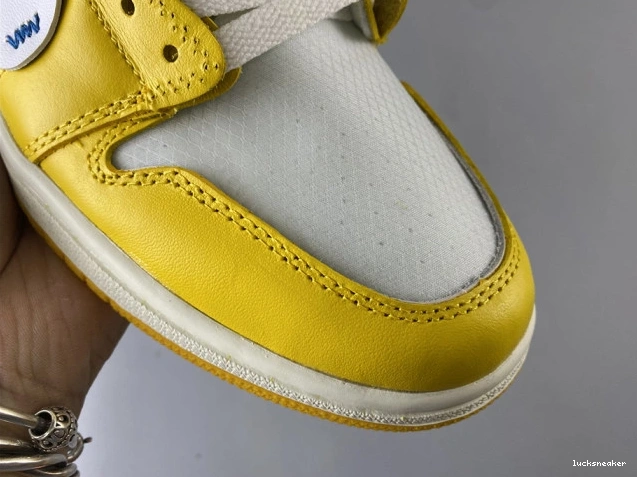 Reps LUCY White 1 Powder NRG Yellow-Cone AQ0818-149 Off-White Jordan x Air Dark 0806
